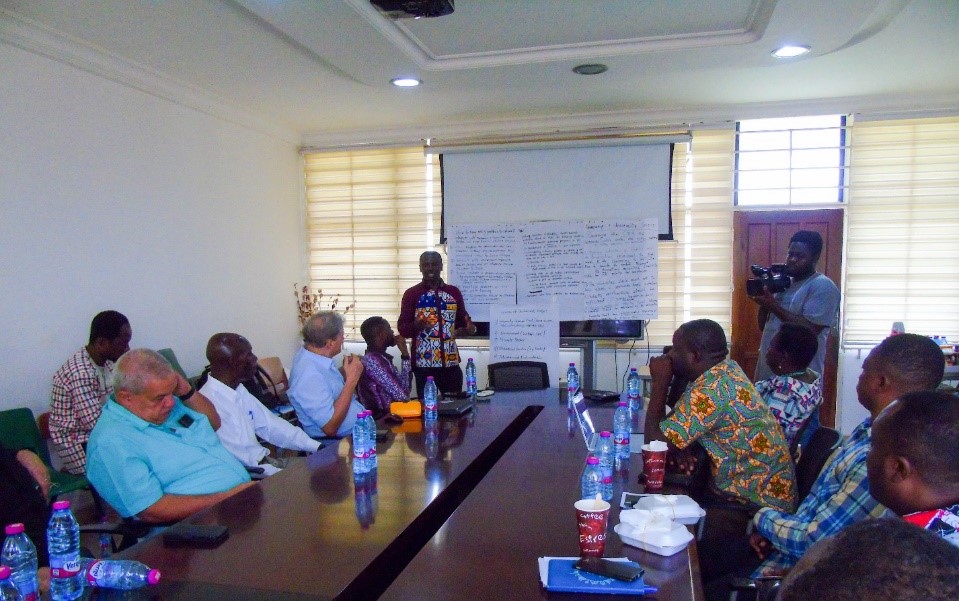 Ing. Dr. Joseph Oppong Akowuah, Director of The Brew-Hammond Energy Center, made a presentation to the ProREG partners and team members.